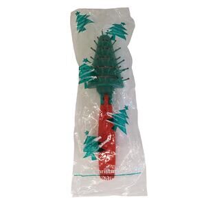 Vintage Avon Christmas Tree Folding Brush Stocking Stuffers Christmas Brush 1994